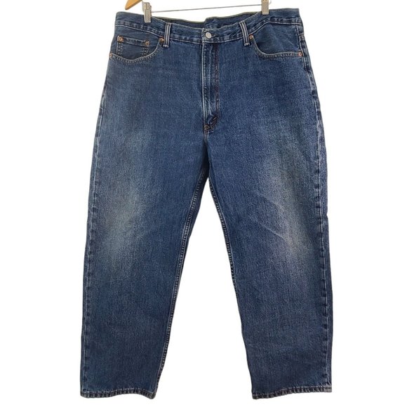 Levis Other - Levis Jeans Mens 42x30 Blue 550 Straight Leg Relaxed Fit Jeans Classic Work EUC